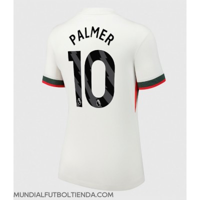 Camiseta Chelsea Cole Palmer #10 Segunda Equipación Replica 2025-26 para mujer mangas cortas Camiseta Chelsea Cole Palmer #10 Segunda Equipación Replica 2025-26 para mujer mangas cortas